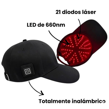 Magictapgo Gorra de Terapia de Luz Roja para Tratamientos de Crecimiento del Cabello